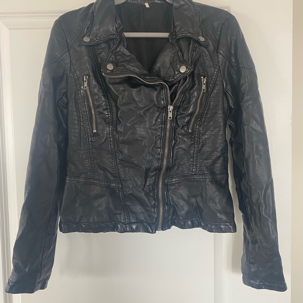 Free People Vegan Leather Jacket